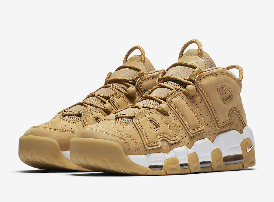 Nike uptempo wheat flax Clearance