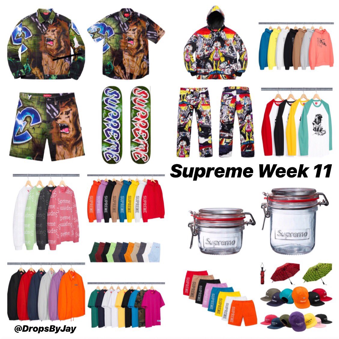 Supreme week 11 clearance 2018