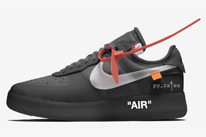 AIR FORCE 1 LOW BLACK NIKE OFF WHITE 8.5