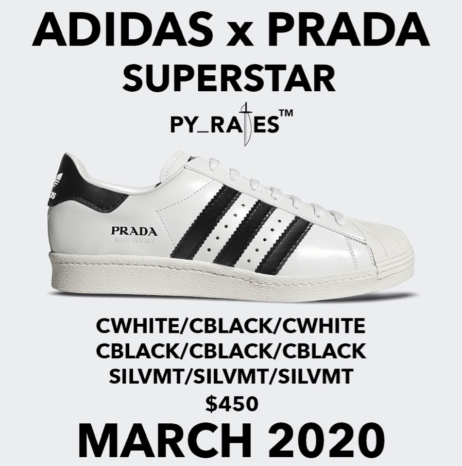 公式サイトから購入する adidas PRADA スーパースター プラダ アディダス superstar スニーカー