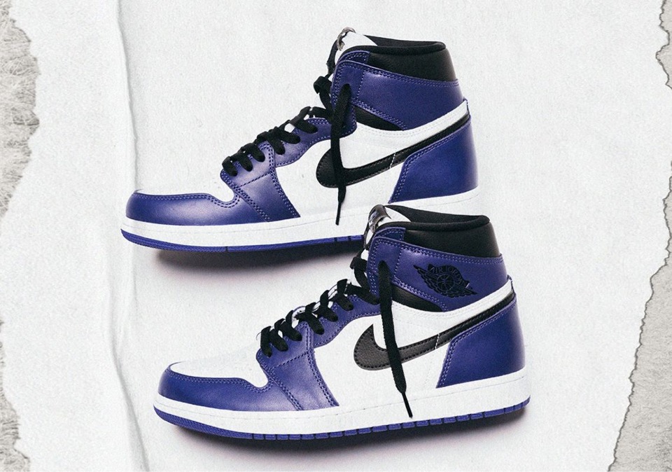 NIKE AIR JORDAN 1 RETRO HIGH OG COURT PURPLE WHITE/BLACK